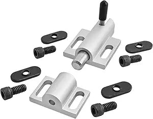 8020, 2053, 10 and 15 Series Aluminum 0 Degree Deadbolt Latch, Spring and Pin Door Latch 80/20 T-Slot Extrusion Accessory for Aluminum Profiles Includes Hardware