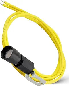 Cad Cell Flame Sensor Kit with 30" Wire Lead Set, Replaces Honeywell 120320 124607 130367 & C554A1687, Fit for Beckett A/AF/AFG/NX/SR/SF Burners  Includes Flame Detector + Harness
