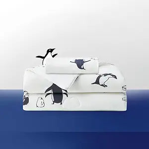 Dream Valley Kids Cooling Blanket for Hot Sleepers, Kids Comforter Set with 1 Pillowcase, Lightweight Cooling Blanket with Outlast Technology, Good Gift Choice for Kids, Penguin, 50''70''