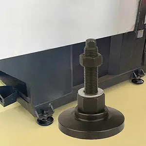 Heavy Duty Leveling Screw Leg,Adjustable Leveling feet M16 Thread,Leg Leveler 3.94" Dia Base, 33000 Lb Capacity,Capacity for Workbench, Machine, Cabinet (D100xM16x100,1 Pcs,Black)