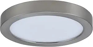 RP Lighting + Fans 7-3/8" Wide Single LED Ceiling Fan Light Kit - Brushed Nickel