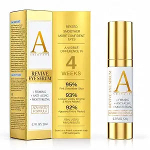 Retinol Eye Serum, Eye Serum Anti Aging Wrinkles with Multi Peptides, Niacinamide and Squalane for Smoother, Firmer-Looking Skin, 20 ml