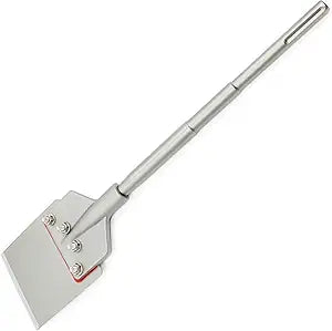 SDS Max Floor Scraper 6 in. x 24.4 in. Removable Handle Wide Tile Flooring Adhesives Remover, Thinset Removal Tool Chisel Bit for Rotary Hammer Drill