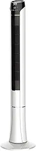 48" Tower Fan with Remote, Standing Fan for Bedroom with 3 Wind Modes and Speeds, LED Display, 15 Hour Sleep Timer, and Oscillation, 28dB Quiet Cooling for Home or Office