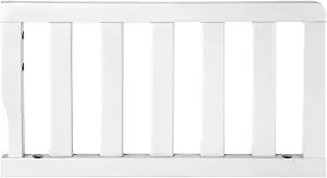 Salcod Toddler Crib Guardrail Compatible with Dream On Me Convertible Crib, Crib Rail for Prevent Toddler from Rolling Off The Bed, White
