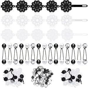 Jutom 72 Pcs Hair Barrettes Balls for Girls Self Hinge Hair Ties Bubble