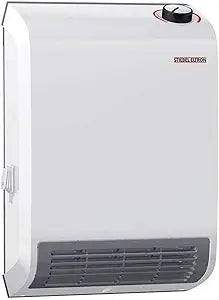 Stiebel Eltron CK Trend Wall-Mounted Electric Fan Heater, 1500W, 120V, White, Made in Germany