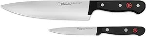 WSTHOF Gourmet 2-Piece Chef's Knife Set,Black