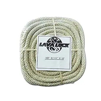 1,500 F Tadpole Seal, Hi-Temp Stove Firebox Gasket 1-1/2 x 1/2 x 12' Brown