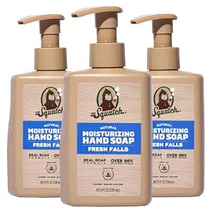 Dr. Squatch Moisturizing Hand Soap, Non-Drying (8 fl oz, 3-Pack)