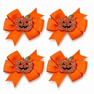 Halloween Hair Bows for Girls, Pumpkin Hair Clips Halloween Hair Clips