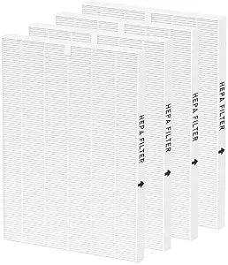 116130 True HEPA Replacement Filter H Compatible with Winix 5500-2 Air Cleaner Purifier and Models AM80, 4 Pack HEPA Filter only