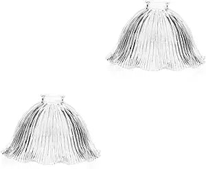 Uonlytech 2pcs Bedside Lamp Shade Ceiling Fan Light Covers Hanging Lamp Shade Orb Wisteria Lampshades for Table Lampshades for Chandelier Glass Floor Light Bulb