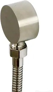 Sensun Brass Round 1/2" NPT Female Thread Water Outlet Handshower Hose Supply Elbow Wall Union, Brushed Nickel
