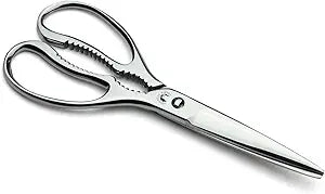 Yoshihiro All Stainless Steel Pull-Apart Japanese Kitchen Shears/Scissors 8.25 Inch (210mm) - Made in Japan