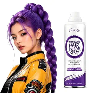 Temporary Hair Color Spray: 6.76OZ Vibrant Washable Hair Dye for Halloween