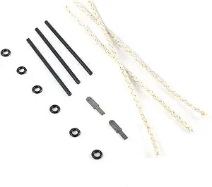 YUSUD Permanent Match Accessories, Never Ending Matchstick Parts, Forever Matches Strike Anywhere Replaceable Kit Included Scrapers, Flint Fire Starter Rods, Wicks and Sealed Waterproof Rubber Rings