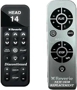 Reverie 7HT and R400HT/450HT RC-WM- New Grey Replacement Replacement Remote for Adjustable Bed