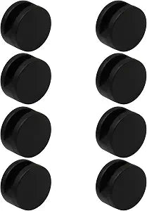 Frameless Mirror Mounting Hardware Kit, 8 Pack, Black