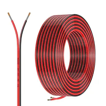 16 Gauge 2 Conductors 30FT Electrical Wire, Red Black Cable