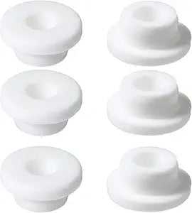 6 Pcs Bathtub Jet Covers, Sink Overflow Cover Silicone Bathroom Sink Spillover Hole Cover, Reusable Round Drain Insert Plug for Basin Trim, Kitchen