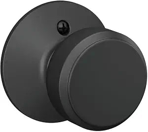 Schlage Bowery Non-Turning Dummy Door Knob, Matte Black