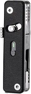 ROXON S504G Mini Flex Companion-7 in 1 Multitool EDC Pocket Knife with G10 Handle, Box Cutter, Short Sheepsfoot Blade, Short Scissors, Bottle & Can Opener, 4mm Bit, Tweezers and Toothpick