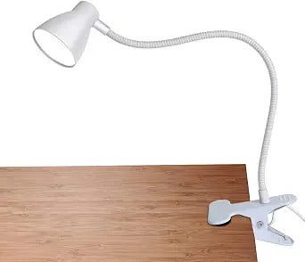 Clamp Desk Lamp, Clip on Reading Light, 3000K-6500K Adjustable Color Temperature, Multiple Illumination Modes, CRI>90, 6Watts (Adapter Included)