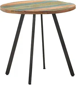 vidaXL Dining Table Mixed Color Wood Finish