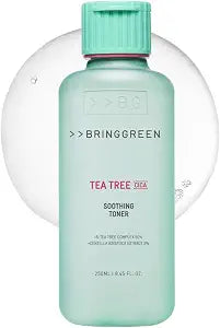 BRING GREEN Tea Tree CICA Soothing Toner | Mild Daily Skincare Routine for Cooling and Hydrating Effect (8.5 Fl. Oz., 250ml)