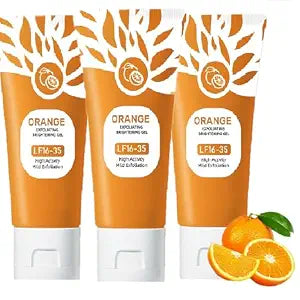 3Pcs Orange Exfoliating Gel for Face and Body