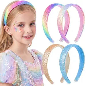 Girls Headbands 4 PCS Headbands for Little Girls 6-12 Princess Dress Up
