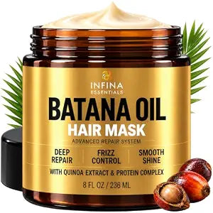 Batana Oil Hair Mask, Deep Conditioner for Dry Damaged Hair 8 fl oz