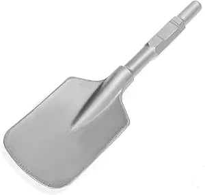 XtremepowerUS Clay Spade Jack Hammer Bit 1-1/8" Hex Asphalt Scoop Shovel Head Demolition Construction Concrete Breaker Punch for Gardening, Landscaping, Concrete, Bricks, and Sand