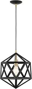 Livex Lighting 1 Lt Textured Black Pendant