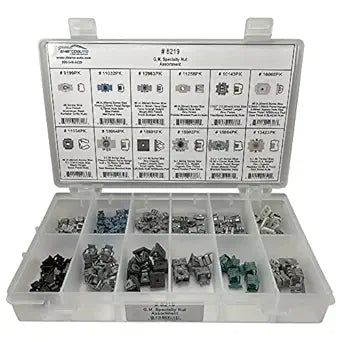 105 Piece G.M. Specialty Nut Assortment - 12 Types Bumper Grill Fender Panel