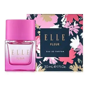 ELLE Fleur Eau De Parfum for Women - Fruity Floral Perfume for Women - Bergamot, Jasmine, Plum Notes - Long Lasting Scent - 1 oz