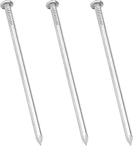 Maozaa 3 Inch Hardware Nails, 50pcs Stainless Steel 304 Hanging Nails for Hanging Pictures, Long Wood Finishing Nails