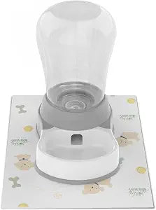 STALTWO 1.6 Gallon Automatic Dog Water Dispenser, Premium Large Capacity Gravity Pet Water Bowl with Non-Slip Mat for Multiple Pets, BPA-Free Cat Water Feeder for Large Dogs, Refill Less Often, Grey