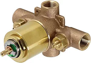 Kingston Brass KB657V Chatham Tub and Shower Valve, Brushed Brass 5.13 x 4.5 x 3.19
