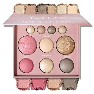 KYDA Best Of The Baked Makeup Palette for Older Women, 10 Colors Full Size