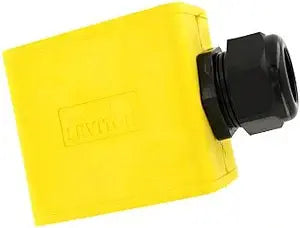 Leviton Portable Outlet Box, Sing-Gang, Standard Depth, Pendant Style, Cable Diameter 0.590-Inch 1.000-Inch, 3059-2Y, Yellow