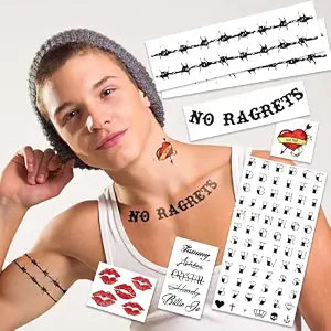 White Trash Temporary Tattoos/Easier than makeup/Perfect for Halloween/HillBilly Costume Idea