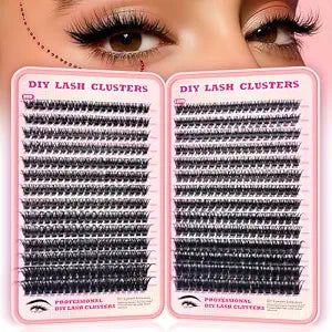 Fluffy Lash Clusters Manga Cluster Eyelash Extensions DIY Lashes Kit