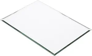 Plymor 5" x 7" Rectangle, 3mm Thick Beveled Glass Mirror, Pack of 6