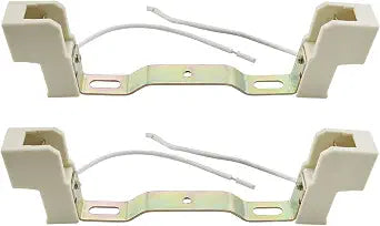CHENJIN 2PCS R7S Ceramics Lamp Base Socket Lamp Holder Conveter Connector for T3 Halogen Light Bulb, 118mm