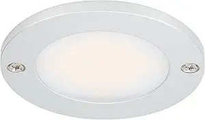 Armacost Lighting Disc Low Profile Under Cabinet LED Puck Light, Matte Silver 3000K 222415