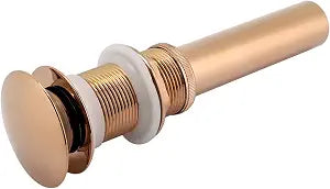 Bathroom Sink Drain Stopper, Brass G1 1/4 Rose Gold