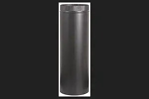 Imperial Manufacturing Group BM0111 6" X 24" Black Matte Stove Pipe - Quantity 10