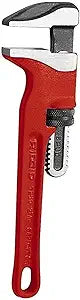 RIDGID 31400 Spud Wrench, 12-inch Adjustable Spud Wrench, Red, full size